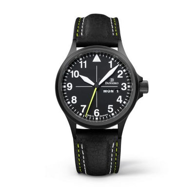 Remontoir à montres pour montre Damasko Three-hand Models DA 36 Noire