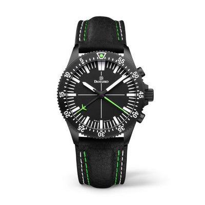Remontoir à montres pour montre Damasko Chronographs DC80 Verte Noire