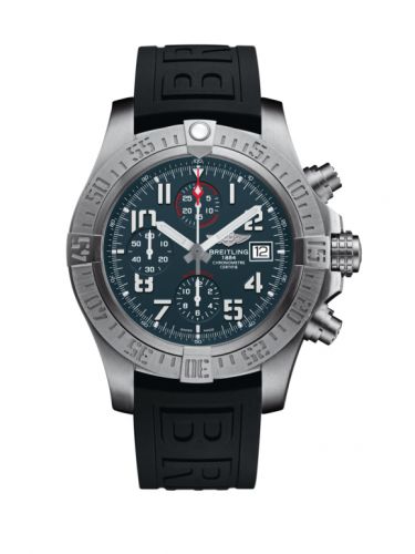 Remontoir à montres pour montre Breitling Avenger Avenger Bandit Titanium / Titanium Gray / Blanc Hands / Rubber / Pin