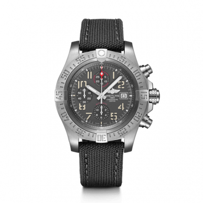 Remontoir à montres pour montre Breitling Avenger Avenger Bandit Titanium / Titanium Gray / Argent Hands / Military / Pin
