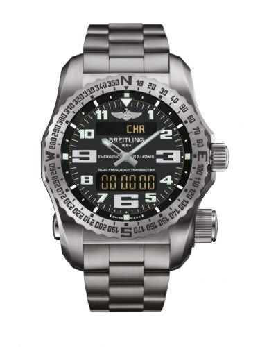 Remontoir à montres pour montre Breitling Emergency Emergency II Titanium / Noire / Bracelet