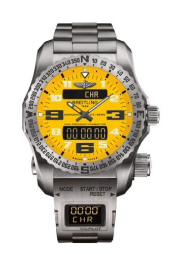 Remontoir à montres pour montre Breitling Emergency Emergency II Yellow / Co-Pilot