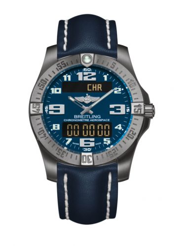 Remontoir à montres pour montre Breitling Aerospace Aerospace Evo Titanium / Bleu / Calf