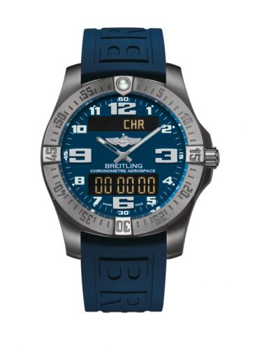 Remontoir à montres pour montre Breitling Aerospace Aerospace Evo Titanium / Bleu / Rubber / Pin