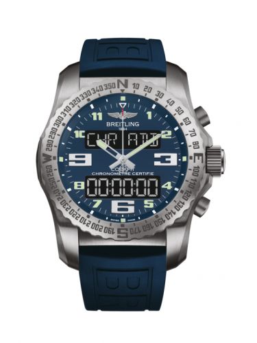 Remontoir à montres pour montre Breitling Cockpit B50 Cockpit B50 Titanium / Bleu / Rubber / Folding