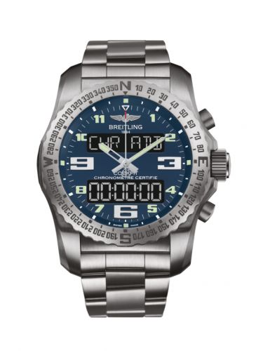 Remontoir à montres pour montre Breitling Cockpit B50 Cockpit B50 Titanium / Bleu / Bracelet