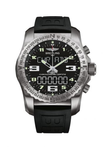 Remontoir à montres pour montre Breitling Cockpit B50 Cockpit B50 Titanium / Noire / Rubber / Folding