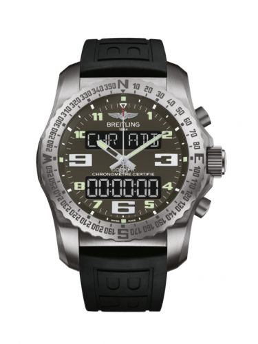 Remontoir à montres pour montre Breitling Cockpit B50 Cockpit B50 Titanium / Gris / Rubber / Folding
