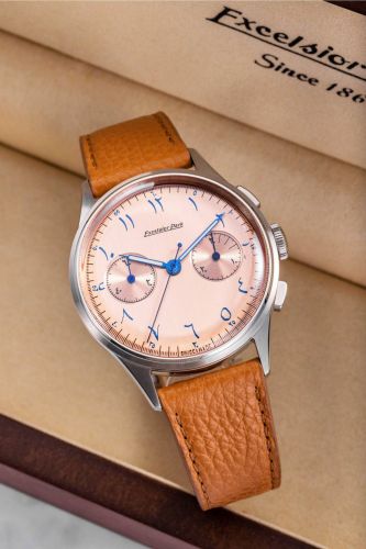 Remontoir à montres pour montre Excelsior Park Chronograph Chronograph Stainless Steel / Salmon / Perpetuel