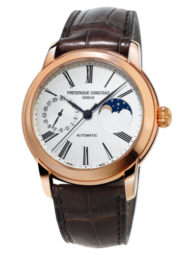 Remontoir à montres pour montre Frederique Constant Manufacture Classic Moonphase Manufacture Rose Or Plated / Argent