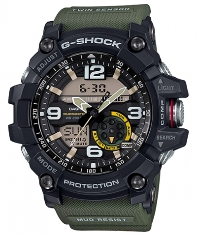 Watch Winder for watch Casio Mudmaster G-Shock Mudmaster Twin Sensor Black / Green