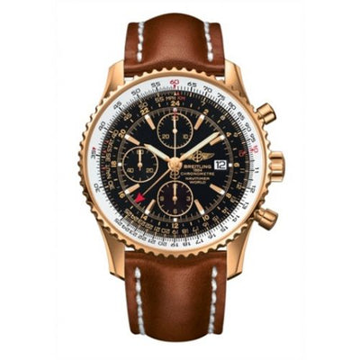 Remontoir à montres pour montre Breitling Navitimer Navitimer World Red Or / Noire / Calf / Pin