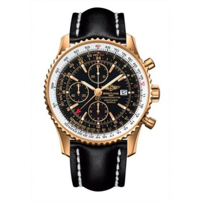 Remontoir à montres pour montre Breitling Navitimer Navitimer World Red Or / Noire / Calf / Pin