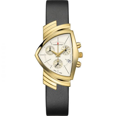 Remontoir à montres pour montre Hamilton Ventura Ventura Chrono Quartz 32.3 Yellow Or / Argent