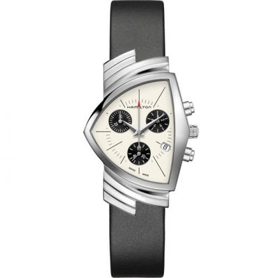 Remontoir à montres pour montre Hamilton Ventura Ventura Chrono Quartz 32.3 Stainless Steel / Panda
