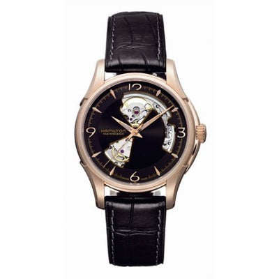 Remontoir à montres pour montre Hamilton Jazzmaster Jazzmaster Open Heart 40mm Noire Dial PVD Or