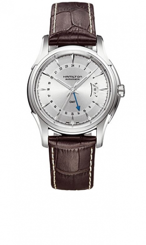 Remontoir à montres pour montre Hamilton Jazzmaster Jazzmaster Traveler GMT 42mm Argent Dial