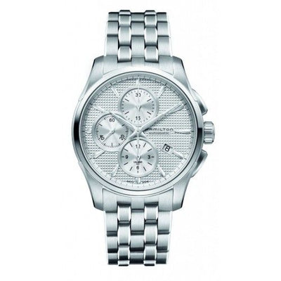 Remontoir à montres pour montre Hamilton Jazzmaster Jazzmaster Automatic Chronograph 42mm Argent Dial Bracelet
