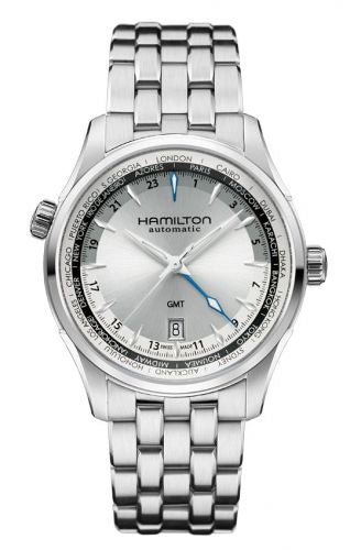 Remontoir à montres pour montre Hamilton Jazzmaster Jazzmaster GMT 42mm Argent Dial Bracelet