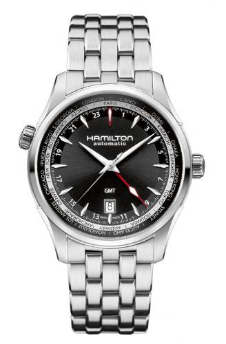 Remontoir à montres pour montre Hamilton Jazzmaster Jazzmaster GMT 42mm Noire Dial Bracelet