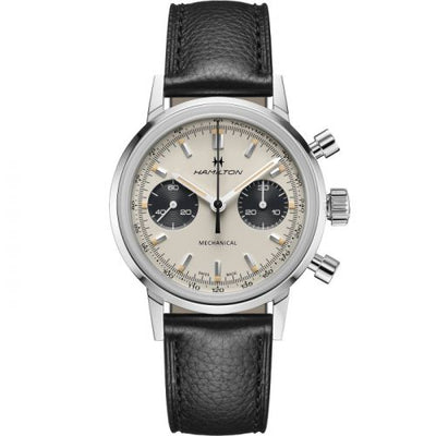 Remontoir à montres pour montre Hamilton American Classic Intra-Matic Chronograph H Stainless Steel / Blanc