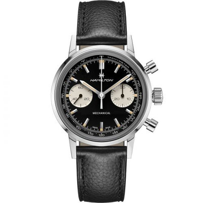 Remontoir à montres pour montre Hamilton American Classic Intra-Matic Chronograph H Stainless Steel / Noire
