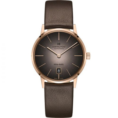 Remontoir à montres pour montre Hamilton American Classic Intra-Matic 38 Rose Or / Gris