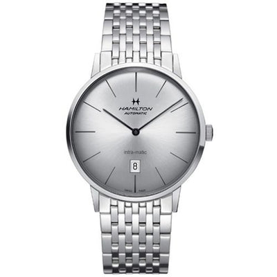 Remontoir à montres pour montre Hamilton American Classic Intra-Matic 42 Stainless Steel / Argent / Bracelet