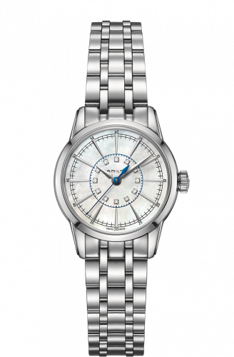 Remontoir à montres pour montre Hamilton American Classic Railroad Lady Quartz Steel / MOP / Bracelet