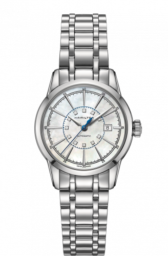 Remontoir à montres pour montre Hamilton American Classic Railroad Lady Automatic Steel / MOP / Bracelet