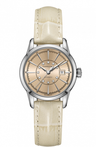 Remontoir à montres pour montre Hamilton American Classic Railroad Lady Automatic Steel / Champagne
