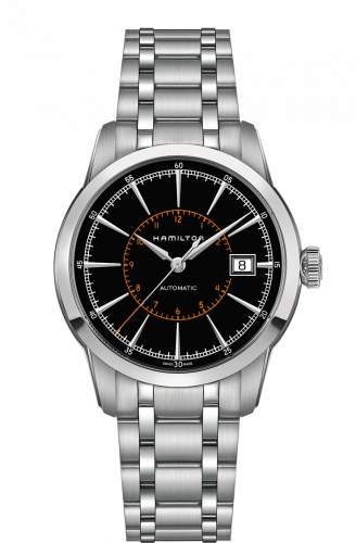 Remontoir à montres pour montre Hamilton American Classic Railroad Automatic Steel / Noire / Bracelet