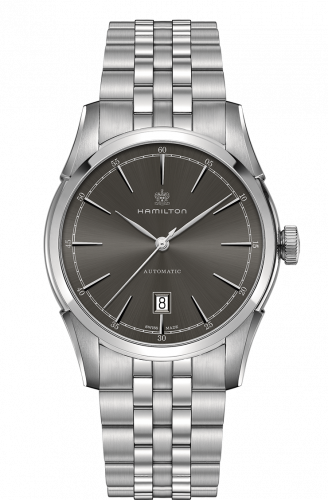 Remontoir à montres pour montre Hamilton American Classic American Classic Spirit Of Liberty Automatic Steel / Gris / Bracelet