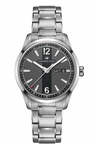 Remontoir à montres pour montre Hamilton Broadway Broadway Day Date Quartz Steel / Gris / Bracelet