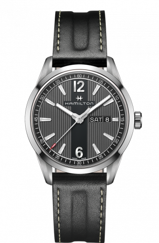 Remontoir à montres pour montre Hamilton Broadway Broadway Day Date Quartz Steel / Gris
