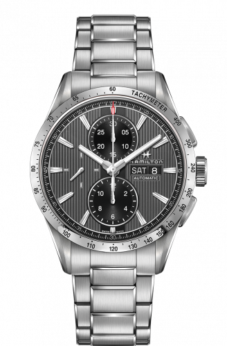 Remontoir à montres pour montre Hamilton Broadway Broadway Automatic Chronograph Steel / Gris / Bracelet