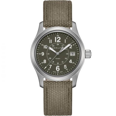 Remontoir à montres pour montre Hamilton Khaki Field Khaki Field Quartz 38 Stainless Steel / Verte