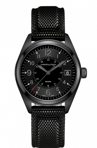 Remontoir à montres pour montre Hamilton Khaki Field Khaki Field Quartz PVD / Noire