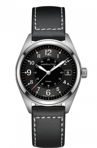 Remontoir à montres pour montre Hamilton Khaki Field Khaki Field Quartz Steel / Noire