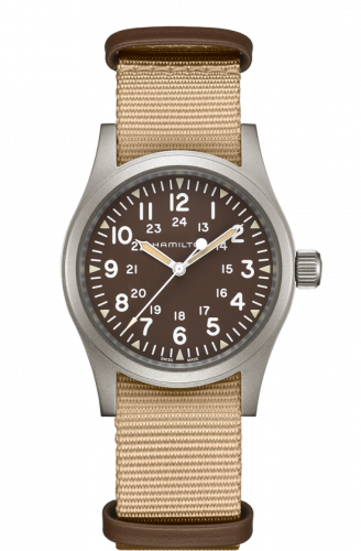Remontoir à montres pour montre Hamilton Khaki Field Khaki Field Mechanical 38 Marron