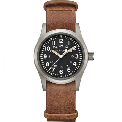 Remontoir à montres pour montre Hamilton Khaki Field Khaki Field Mechanical 38 Noire