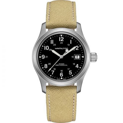 Remontoir à montres pour montre Hamilton Khaki Field Khaki Field Mechanical 38 Date Noire