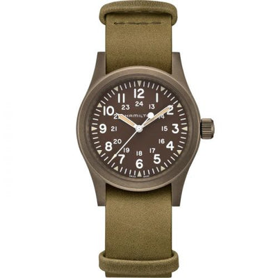 Remontoir à montres pour montre Hamilton Khaki Field Khaki Field Mechanical 38 PVD / Marron