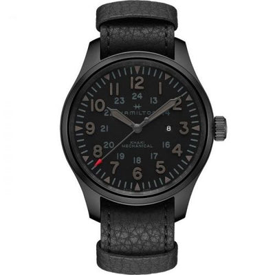 Remontoir à montres pour montre Hamilton Khaki Field Khaki Field Mechanical 50 PVD / Noire