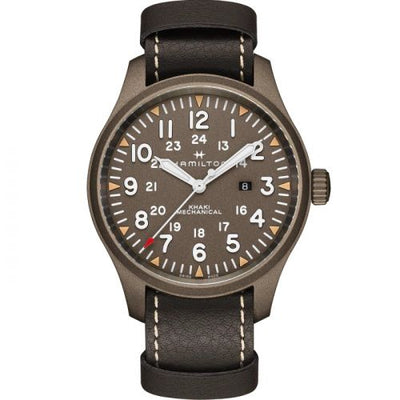 Remontoir à montres pour montre Hamilton Khaki Field Khaki Field Mechanical 50 PVD / Marron