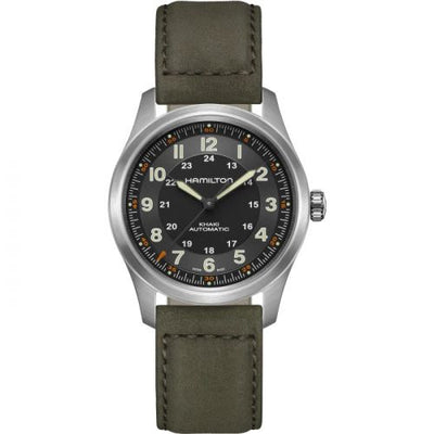 Remontoir à montres pour montre Hamilton Khaki Field Khaki Field Titanium Auto 38 / Noire