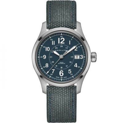 Remontoir à montres pour montre Hamilton Khaki Field Khaki Field Auto 40 Stainless Steel / Bleu