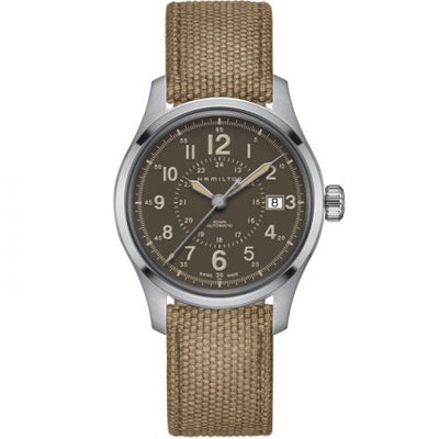 Remontoir à montres pour montre Hamilton Khaki Field Khaki Field Auto 40 Stainless Steel / Marron