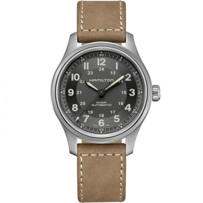 Remontoir à montres pour montre Hamilton Khaki Field Khaki Field Titanium Auto / Gris