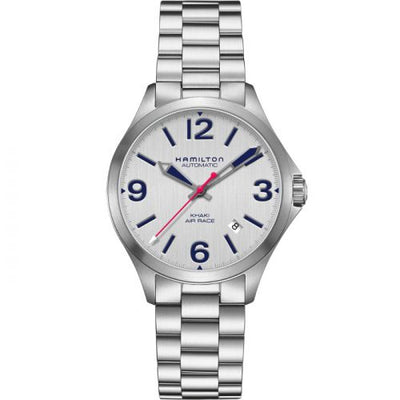 Remontoir à montres pour montre Hamilton Khaki Aviation Khaki Aviation Air Race Auto 38 Gris / Bracelet